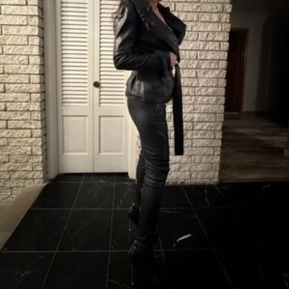 Balmain x H&M Genuine Leather Moto Pants